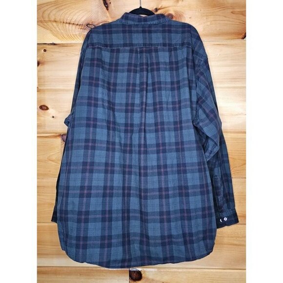 Roundtree & Yorke Shirt Men's 3XT Red,Green Plaid Long Sleeve Button Down - Picture 11 of 12